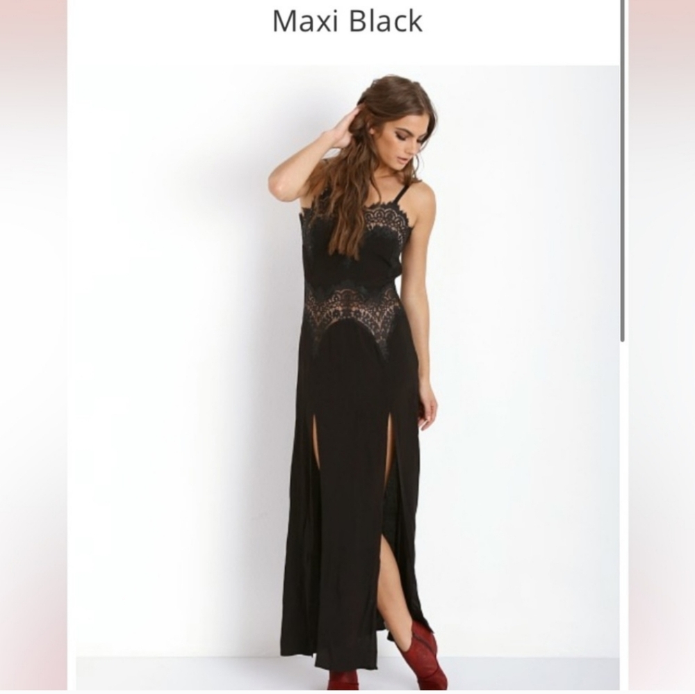 🍋**Pics Updated!!**For Love & Lemons Bourbon Lace Maxi Dress - Picture 13 of 16